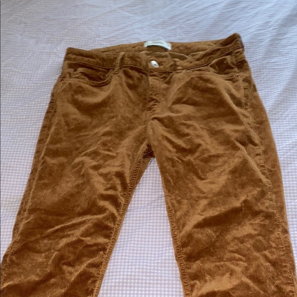 ZARA Brown Corduroy Pants - Picture 2 of 9